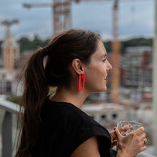Afbeelding in Gallery-weergave laden, rode oorbellen