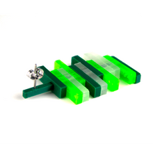 Afbeelding in Gallery-weergave laden, unieke groene oorbellen