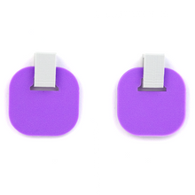 Afbeelding in Gallery-weergave laden, Paarse statement oorbellen